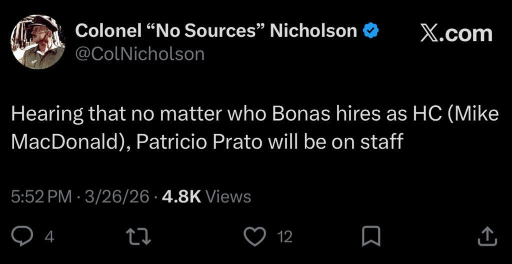 Remember, Nicholson has no sources