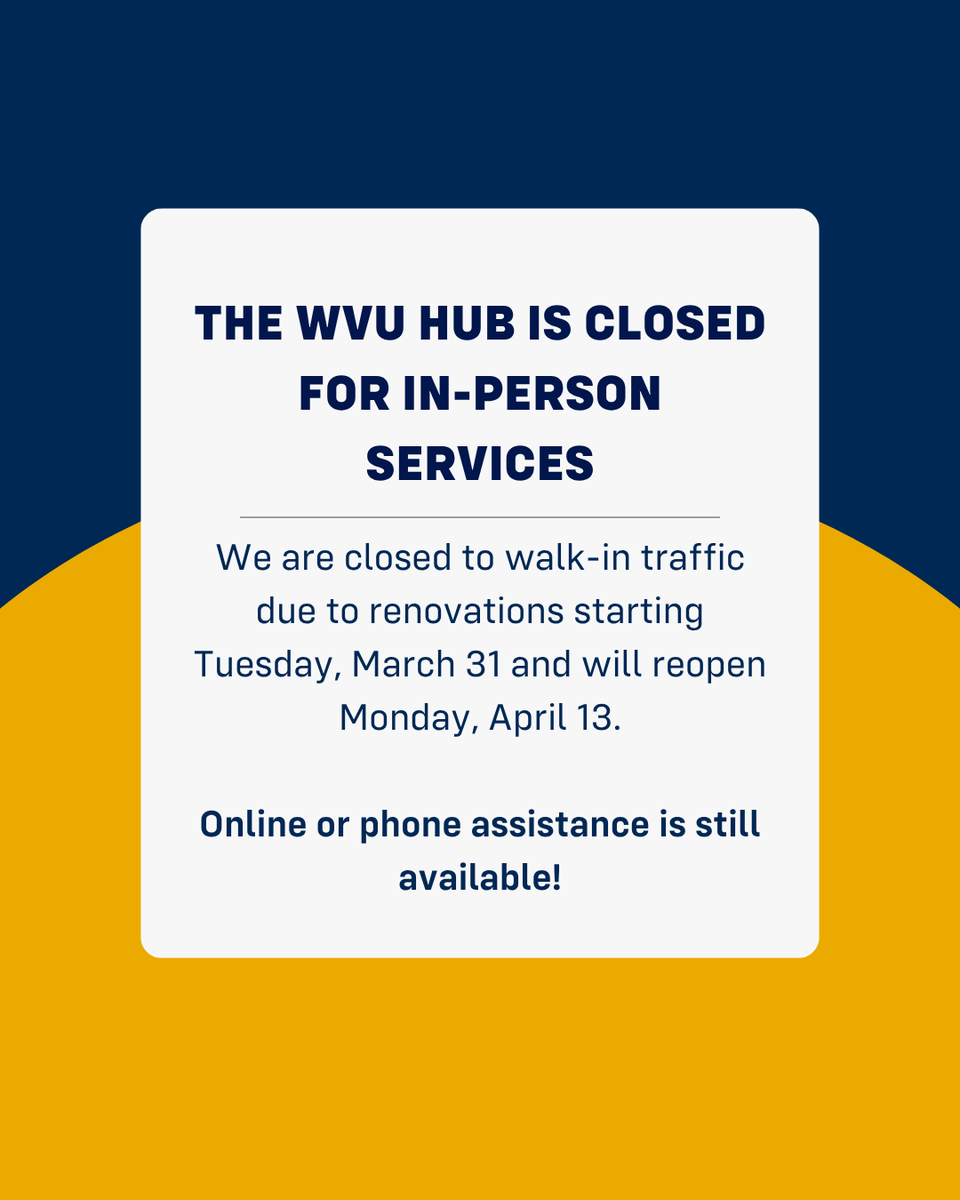 The WVU Hub tweet media