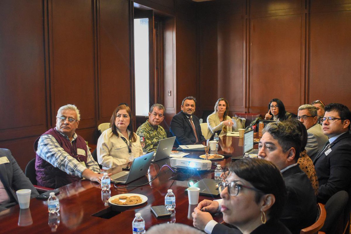 Seguimos trabajando por México 🇲🇽. Por  instrucciones de la presidenta la Dra. <a href="/Claudiashein/">Claudia Sheinbaum Pardo</a>, nos reunimos en mesa de trabajo con <a href="/SEMARNAT_mx/">SEMARNAT México</a>, <a href="/PROFEPA_Mx/">PROFEPA</a>, <a href="/TrenMayaMX/">Tren Maya</a>, y <a href="/SEDATU_mx/">SEDATU México</a>. ✨🌱