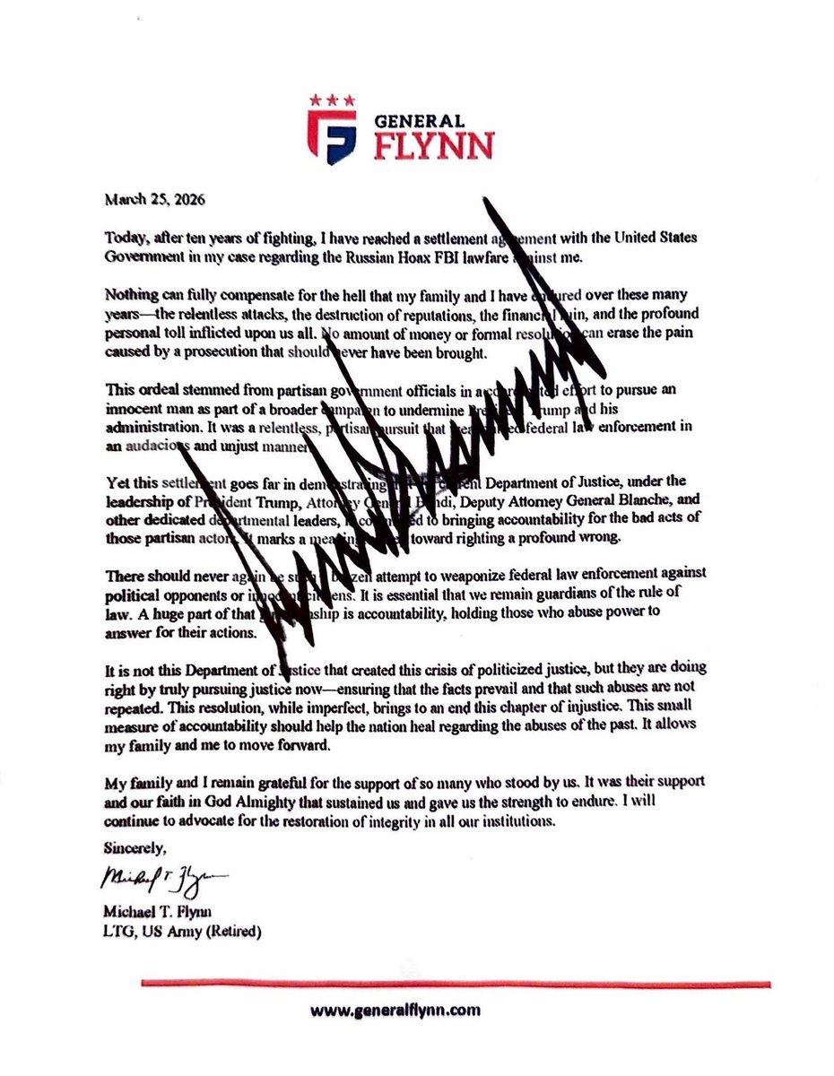 FrankieDoodie's tweet image. We seen the original draft. That signature was not there and it is very obvious it was digitally imposed.
Former General Michael Flynn has been using Donald Trump's name &amp;amp; image to sell tickets and charge you three times while there.
x.com/Prolotario1/st…