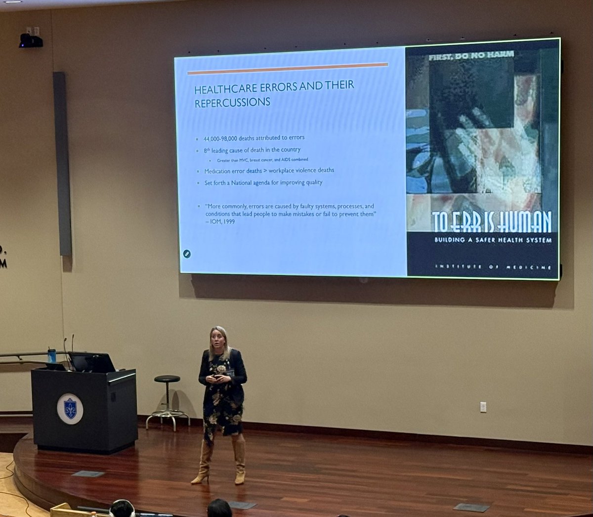 SLU_IPE's tweet image. Saint Louis University Nursing and Interprofessional Education Core faculty member Maegan Roper presents on Heathcare Safety and Quality Improvement today in IPE 2100 at the Education Union Auditorium on SLU’s South Campus!
#healthcare #safety #quality
@SLU_Official