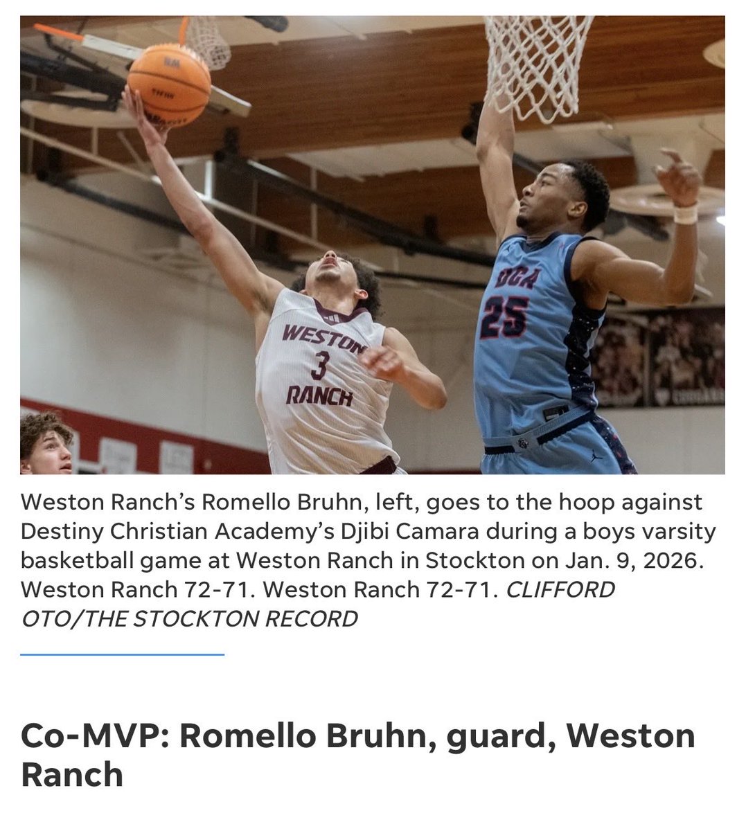 Weston Ranch High School Boys Basketball tweet media