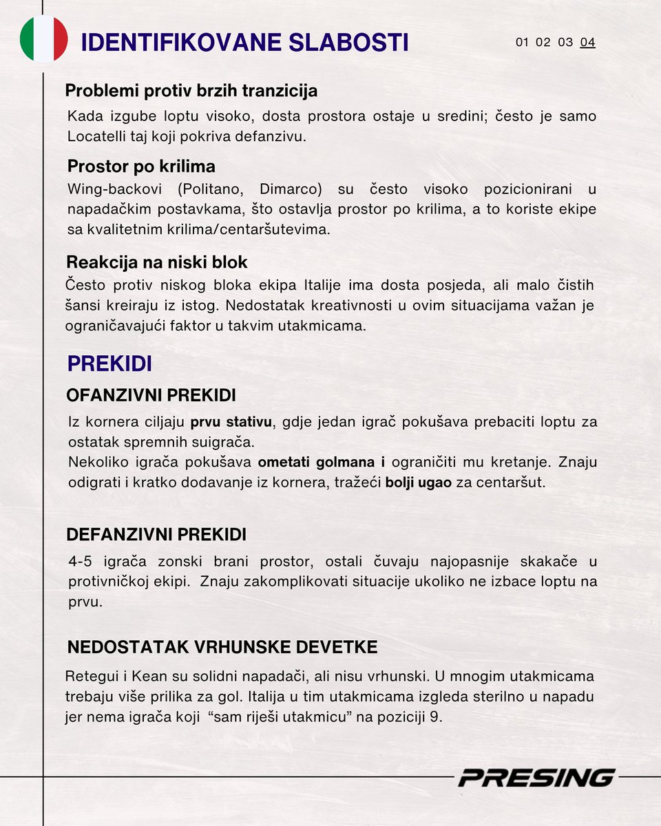 presingba's tweet photo. Uoči sutrašnjeg duela na Bilinom polju, donosimo vam duboku taktičku analizu reprezentacije Italije.
#bih #italija #baraz #reprezentacija https://t.co/T0NOIzHBCA