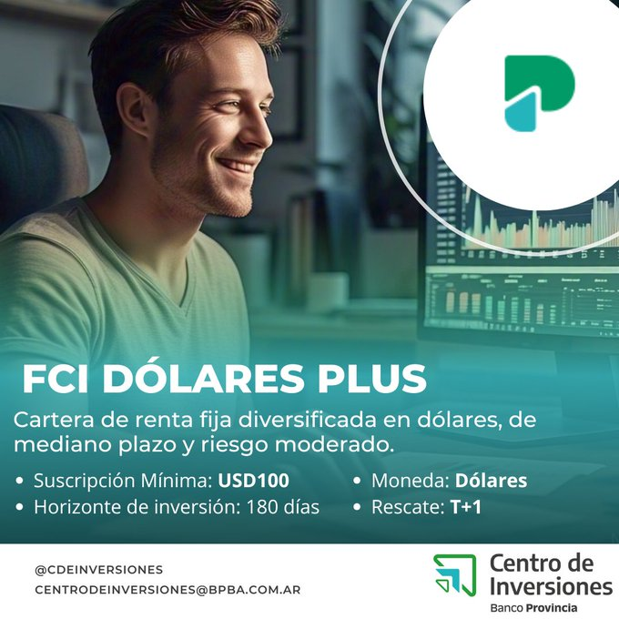 CdeInversiones's tweet photo. 🤔Conocías nuestro Fondo Dólares Plus?💸
⏳Rescate en 24hs (T+1)
📊Ideal para perfiles Moderados y Agresivos que busquen una inversión a mediano y largo plazo.

Conocé más en: https://t.co/5I8N0dxCzc… ✅ https://t.co/y868ZuzAp6