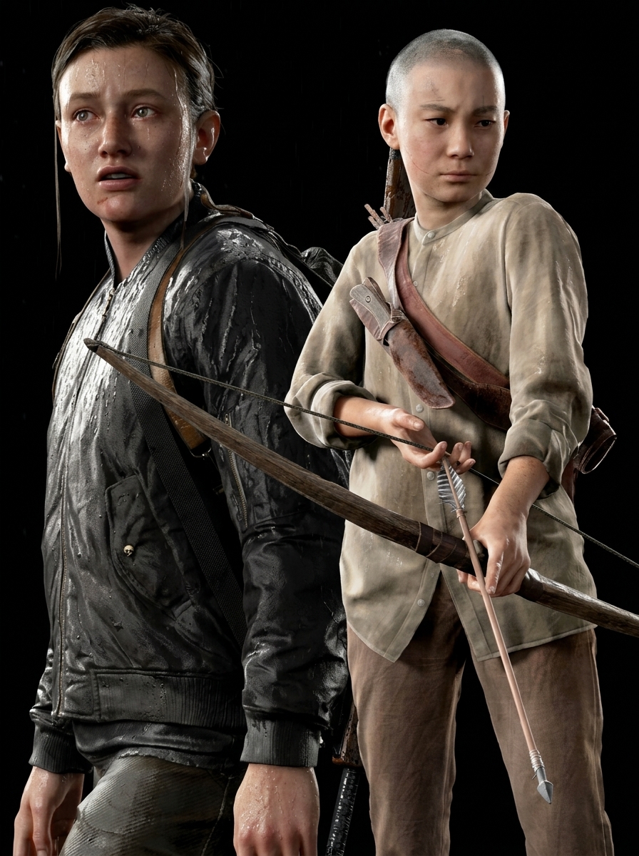 TheLastOfUsBR's tweet image. 🚨IGUAL AO JOGO! Abby e Lev na 3ª temporada de #TheLastOfUs