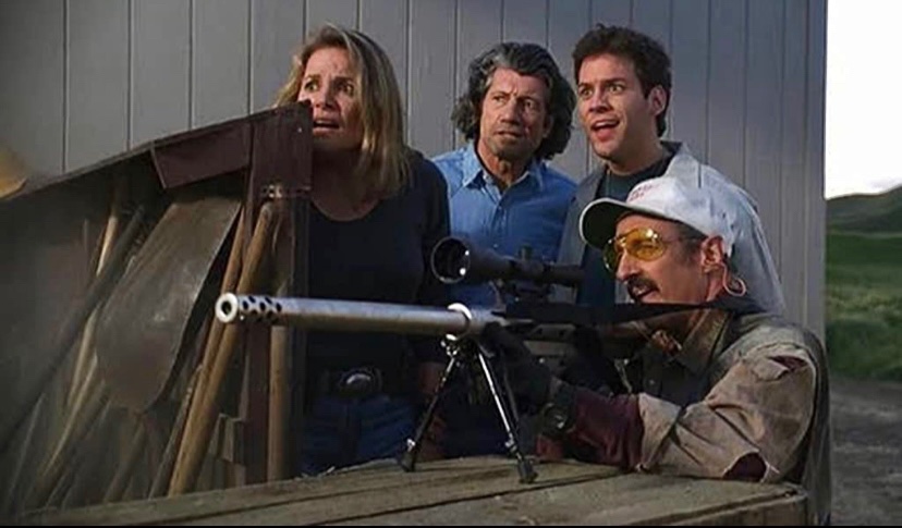 EugWSerra's tweet photo. On April 9, 1996, Tremors II: Aftershocks was released. #TremorsIIAftershocks #FredWard #MichaelGross
#ChristopherGartin #HelenShaver
#MarceloTubert https://t.co/uLiX43ZX86