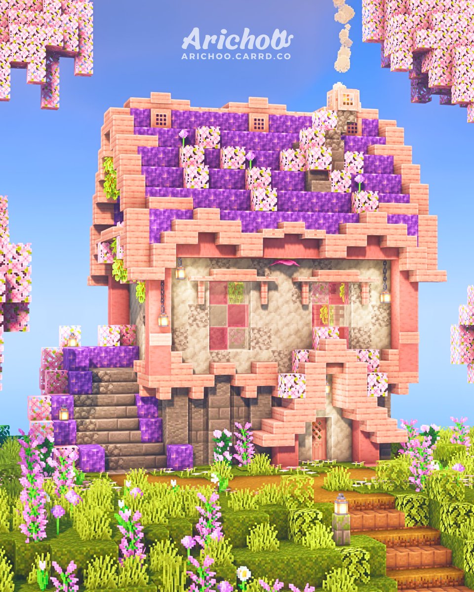 ArichooMC's tweet photo. Amethyst Storage House 🌸
Texture Packs: Rad's Lush Foliage
~Download link in my bio~
#Minecraftbuilds https://t.co/zJUdf2Ha27