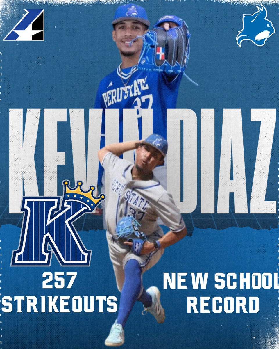 📢📢📢NEW SCHOOL RECORD📢📢📢
KEVIN DIAZ fanned 6 against William Penn Sunday to get the win and set a New School Record for strikeouts in a Career.  Diaz Passes Ron Kelley ('59-'63) to be the all time career strikout leader with 257 K's!  Kelley held the top spot for 63 years!