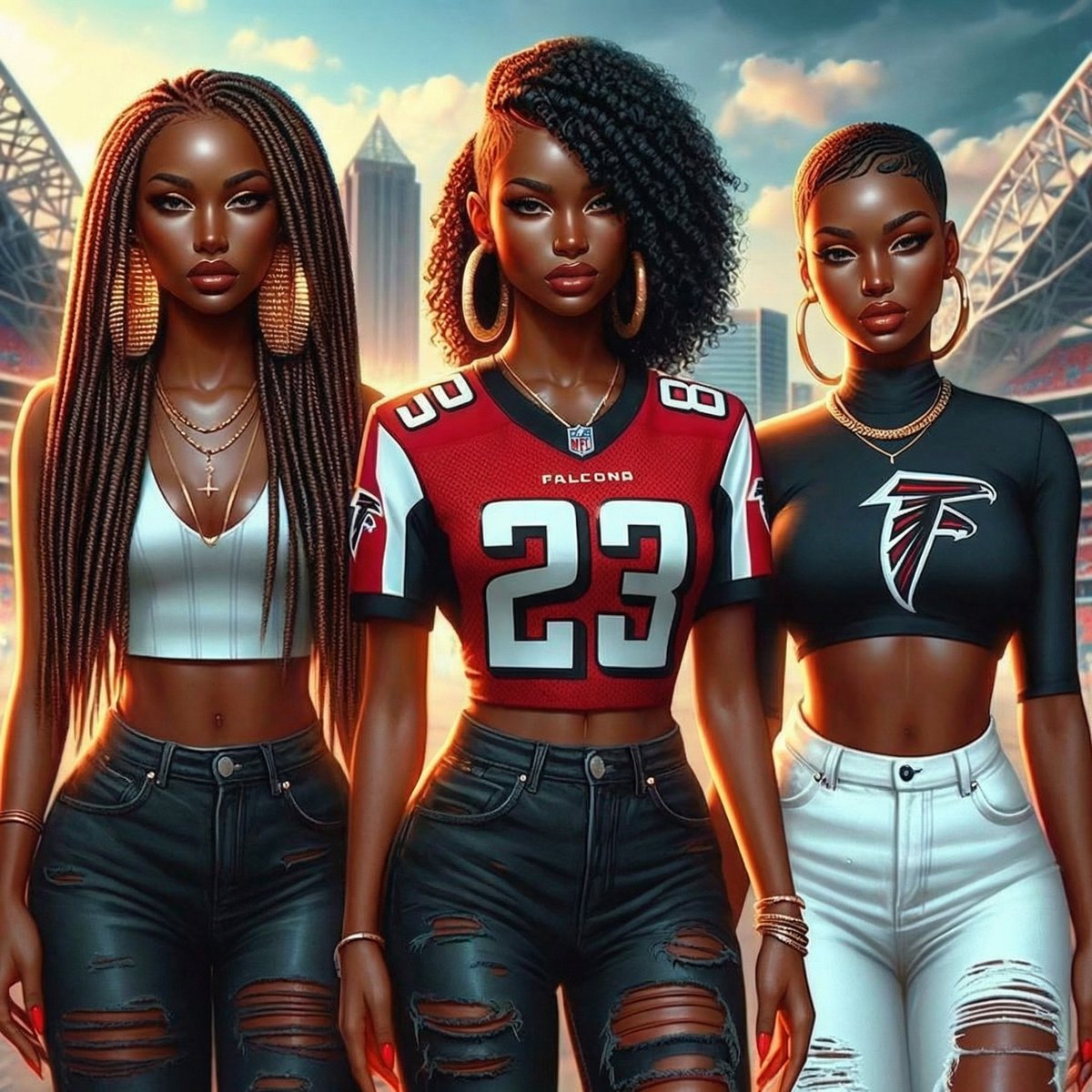 The Ladies of Falcons Nation!! RiseUp