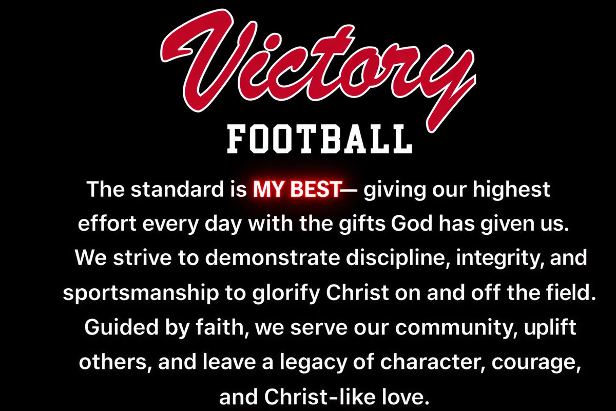 Victory Christian Academy Football tweet media