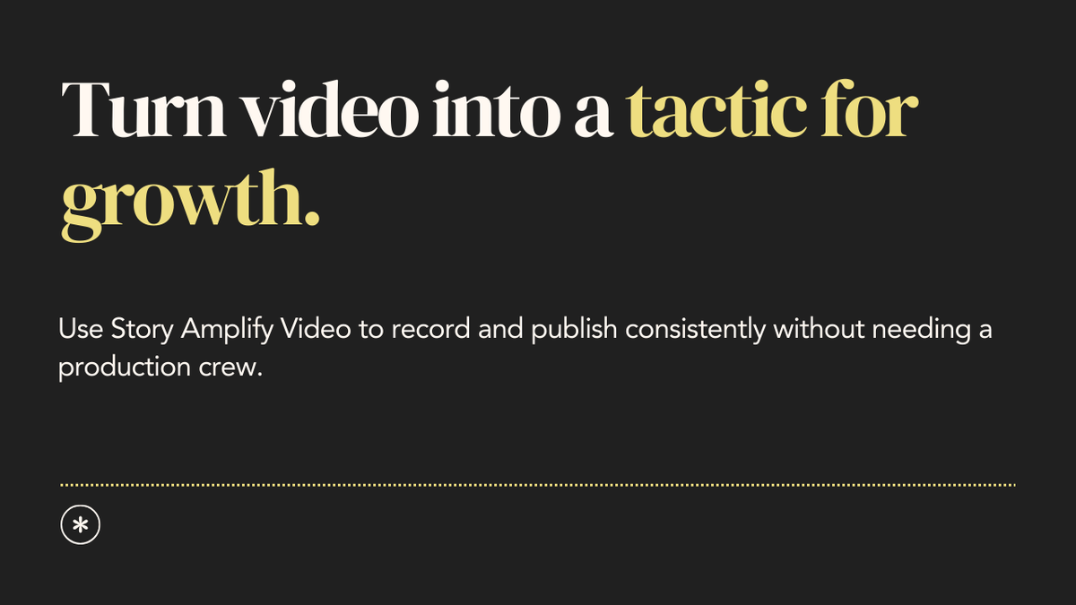 Story Amplify tweet media
