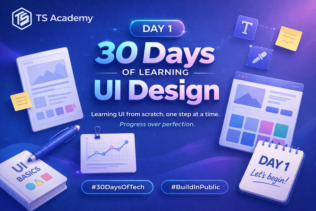 Designer_Honcho's tweet image. After learning UX, I’m now learning how to bring ideas to life visually, colors, typography, and hierarchy.
It’s one thing to solve problems, it’s another to make them look and feel right.

#30DaysOfTech #LearningWithTSAcademy #UIUXJourney #BuildInPublic