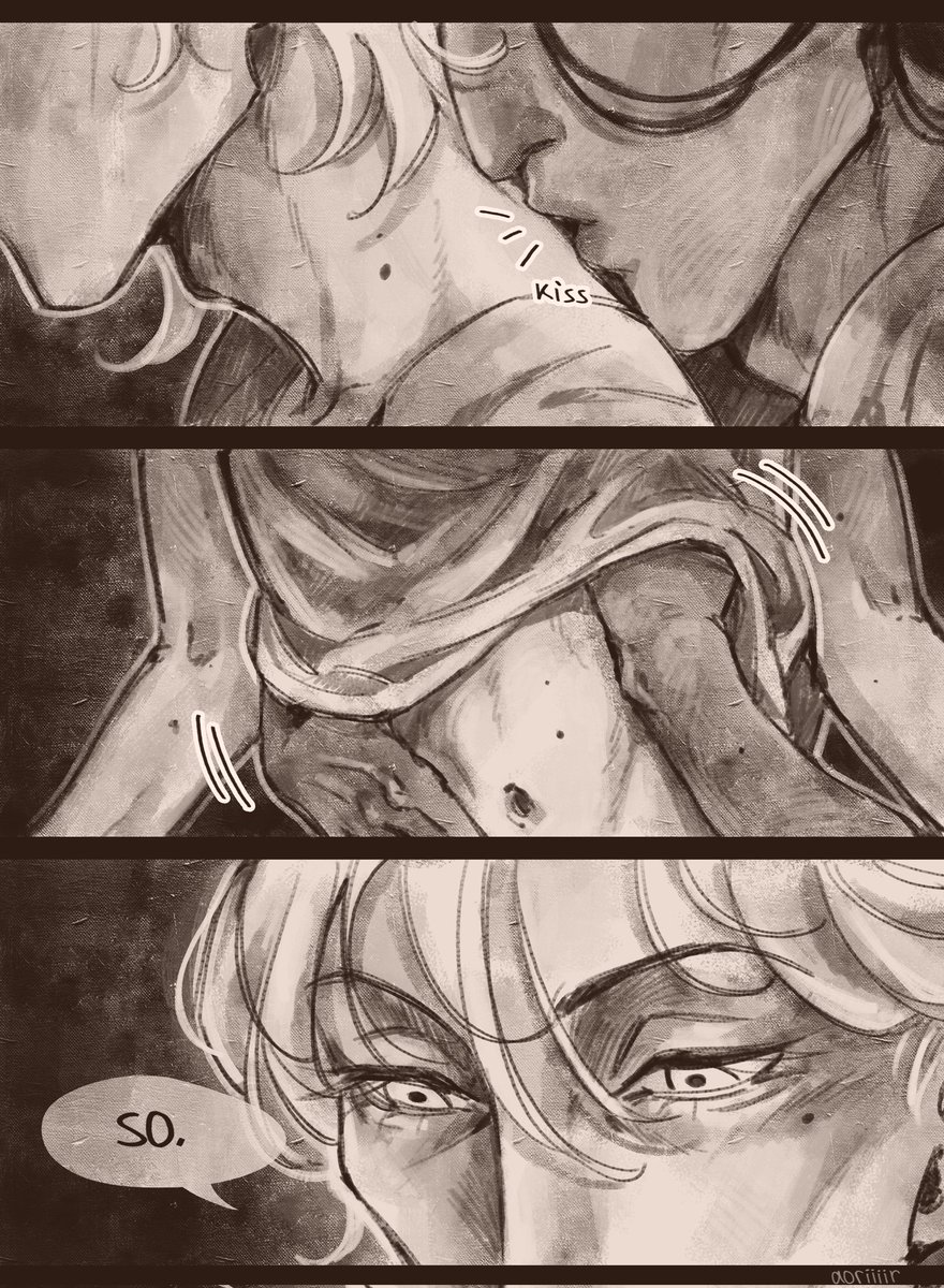 aoriiiir's tweet photo. "Good morning" part 1

#kaebedo #kaeya #albedo #comic #NSFW https://t.co/zyzWysaoKV