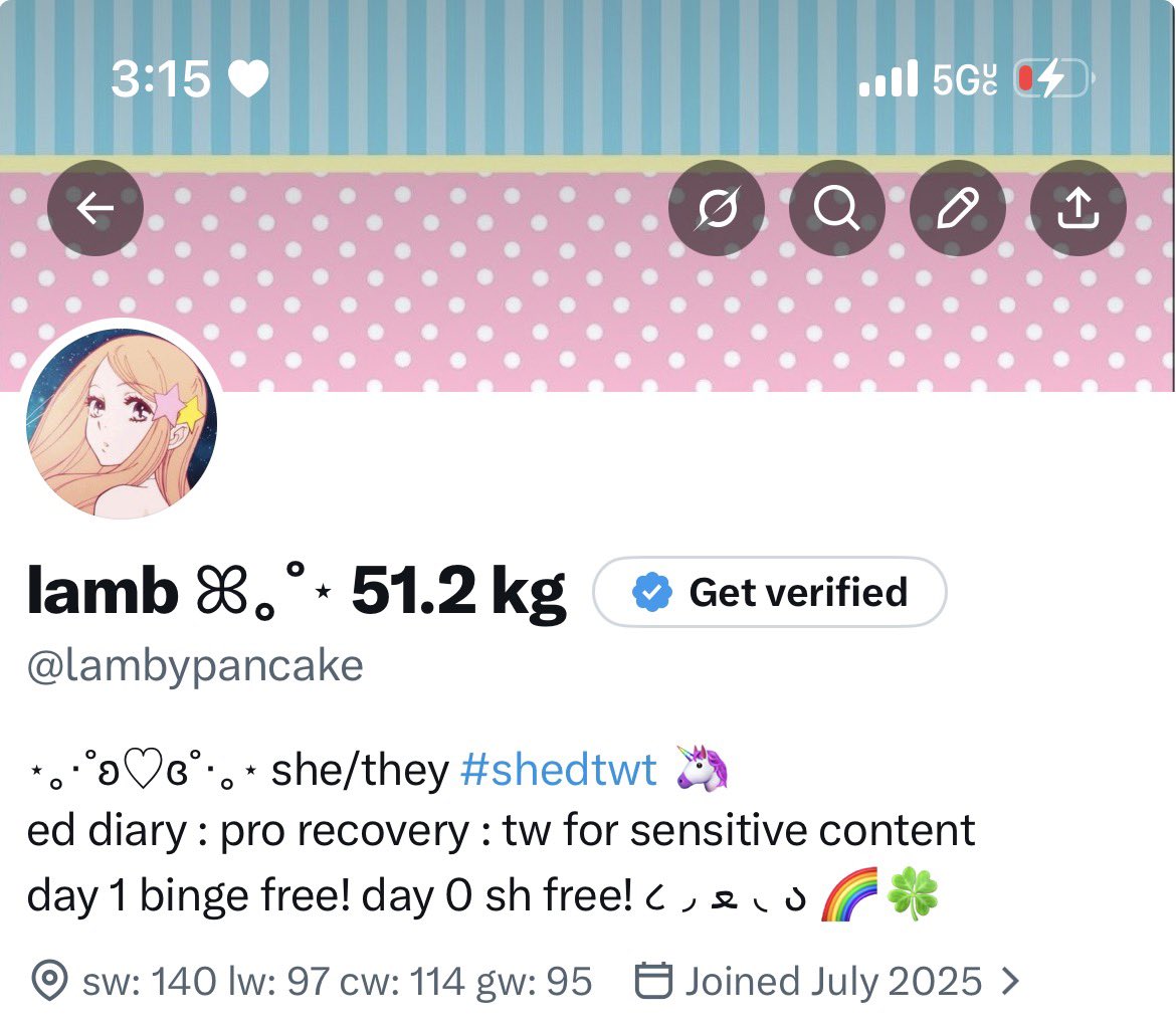 lamb ꕤ｡˚⋆ 50.8 kg tweet media