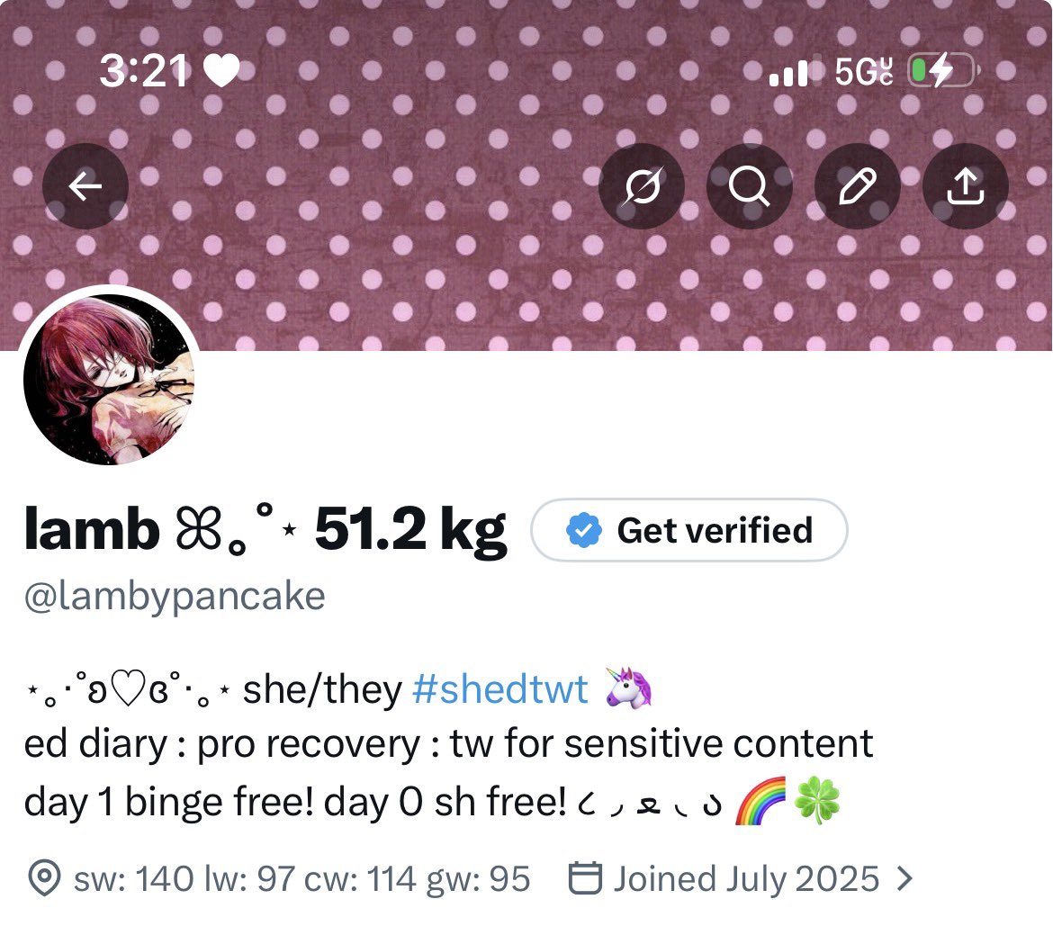 lamb ꕤ｡˚⋆ 50.8 kg tweet media