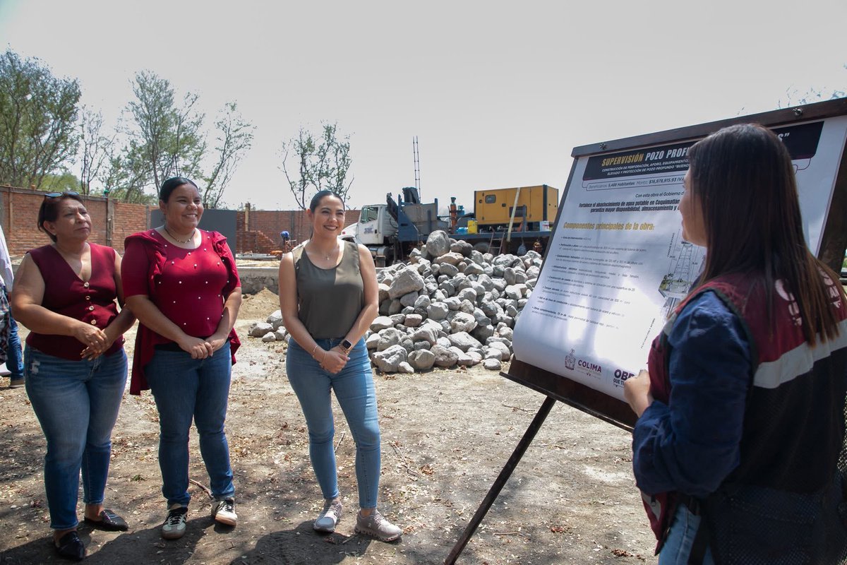 indira_vizcaino's tweet photo. En el @gobiernocolima estamos firmemente comprometidas con el proyecto “Viviendas para el Bienestar” 🏡. Por ello, en Coquimatlán supervisamos los avances del pozo profundo “Buenos Aires”, una #ObraQueTransforma que garantizará el acceso al agua potable para las familias de la zona y, además, que cumple con los requerimientos de CONAVI para la construcción de viviendas.

Seguimos trabajando con compromiso y responsabilidad para que cada obra se traduzca en bienestar real para las familias colimenses.