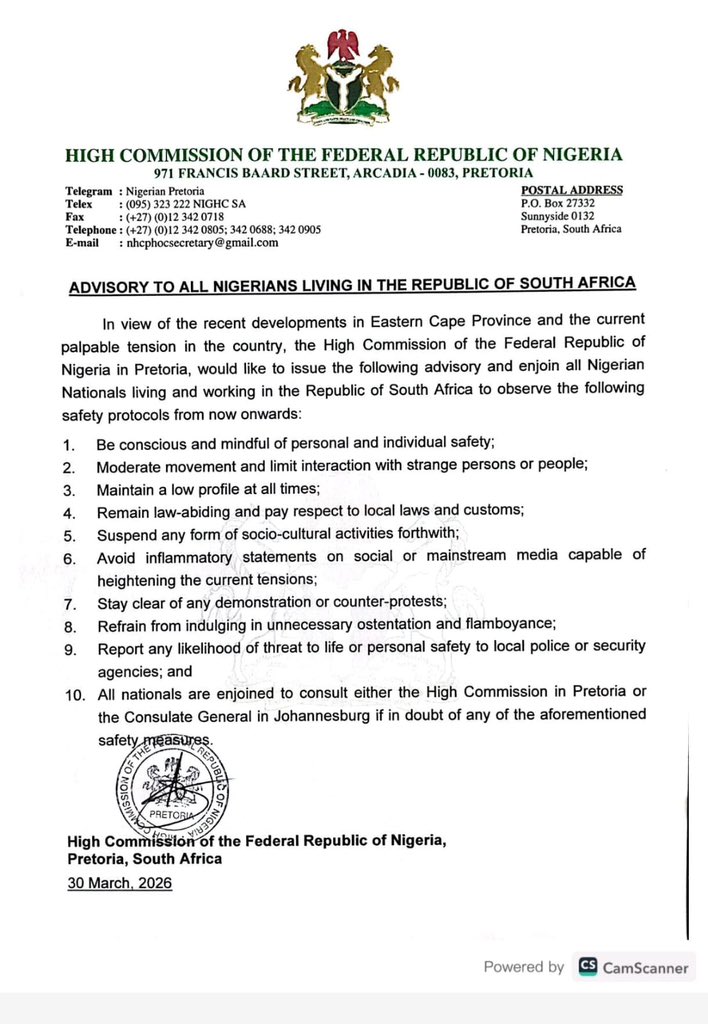 omoiyaakeem's tweet image. Easts London Situation Update:

The situation in East London remains extremely serious. 

The March and March group is actively targeting and destroying property belonging to Nigerian foreign nationals.

 Residents are urged to stay indoors and exercise caution, as the unrest