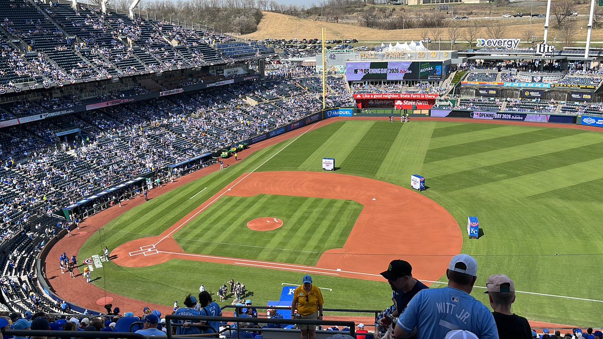 Opening day. Go <a href="/Royals/">Kansas City Royals</a>