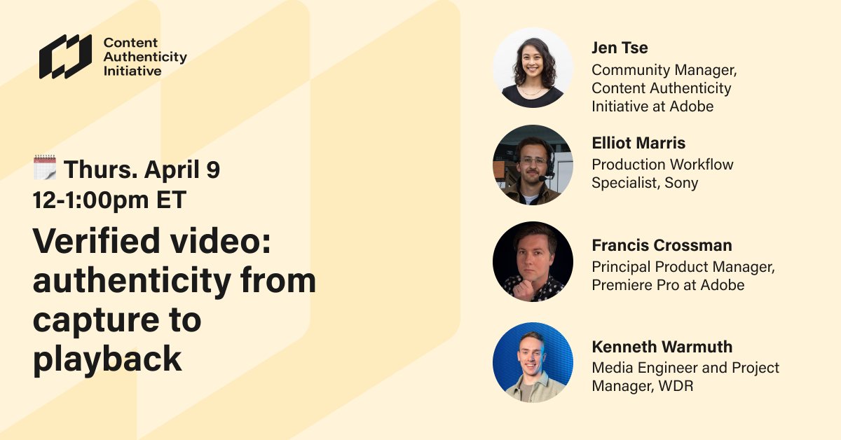 Content Authenticity Initiative tweet media