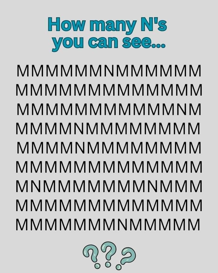 How many N's can you see..??