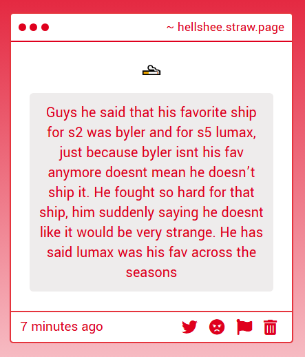 _hellshee_'s tweet image. his favorite ship is still byler #tome #ibelieve #icelandgate