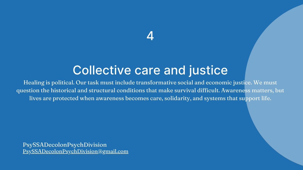 PsySSA Decolonising Psychology Division tweet media