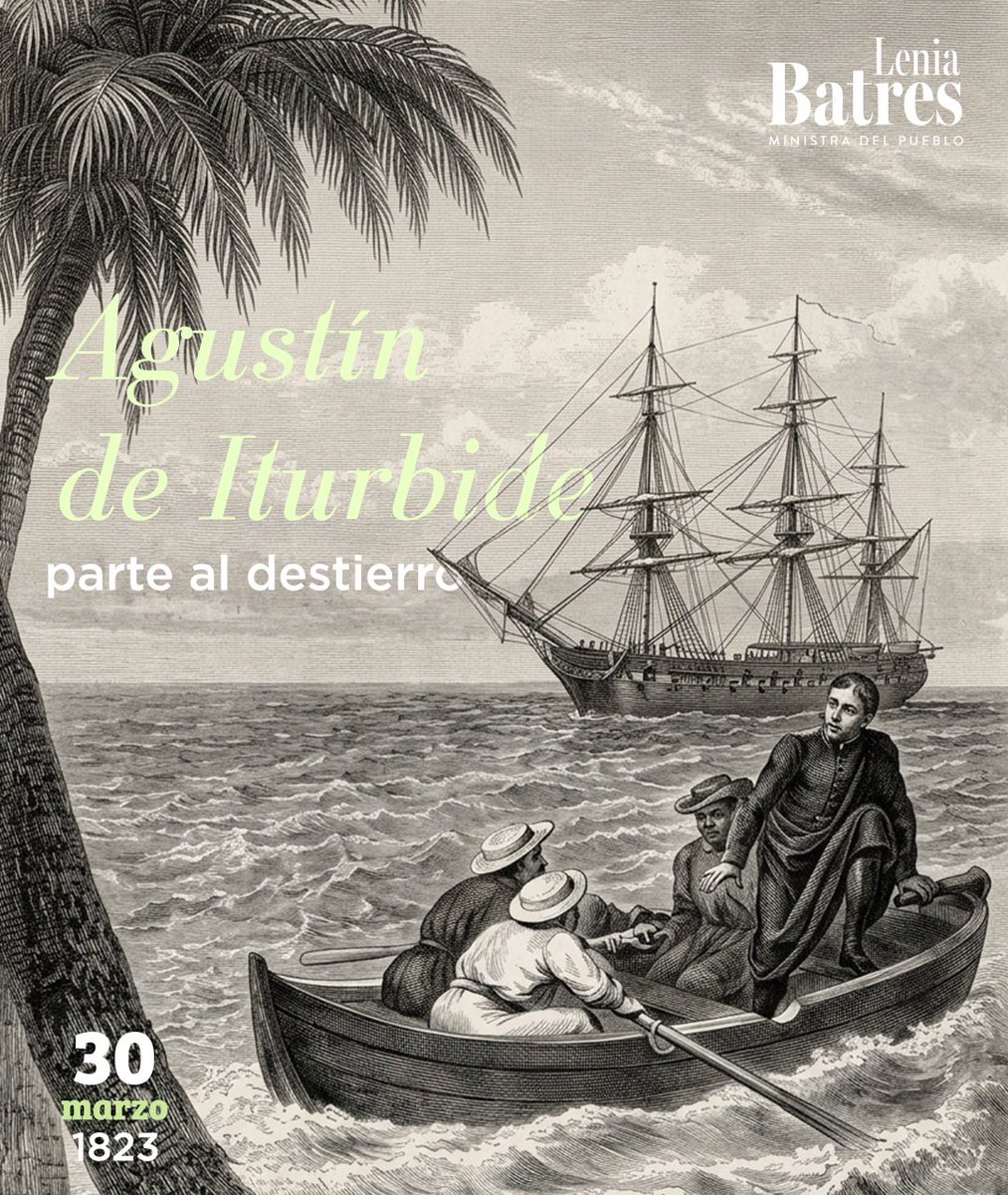 #UnDíaComoHoy, en 1823, Agustín de Iturbide —el hombre que traicionó la Independencia cuando se coronó emperador de México— partía al exilio rumbo a Europa, tras abdicar ante un Congreso que ya no le reconocía legitimidad alguna.

El Imperio había durado menos de dos años. Lo que