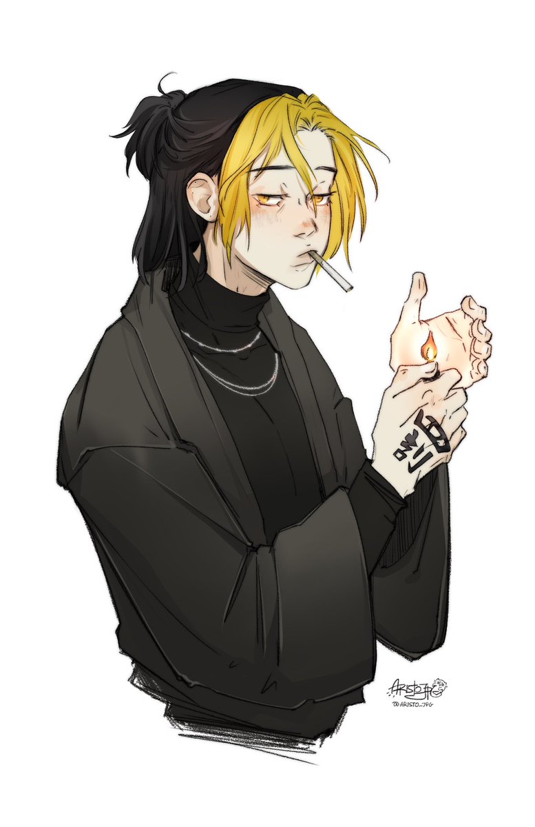 The inspo, the Shuji Hanma art.