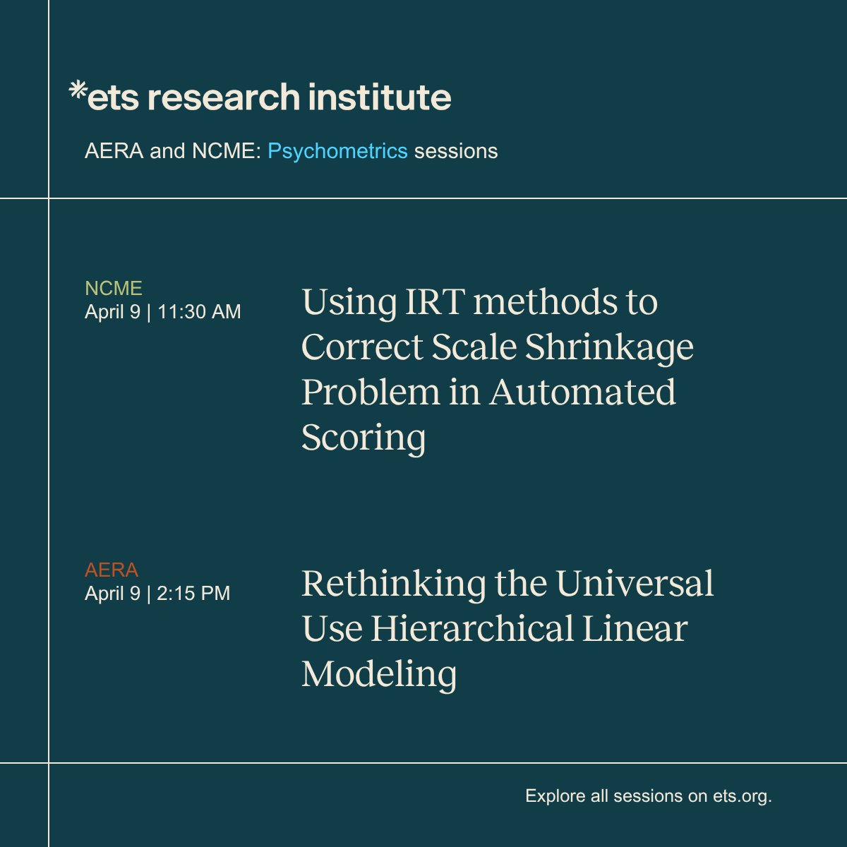 ETS Research Institute tweet media