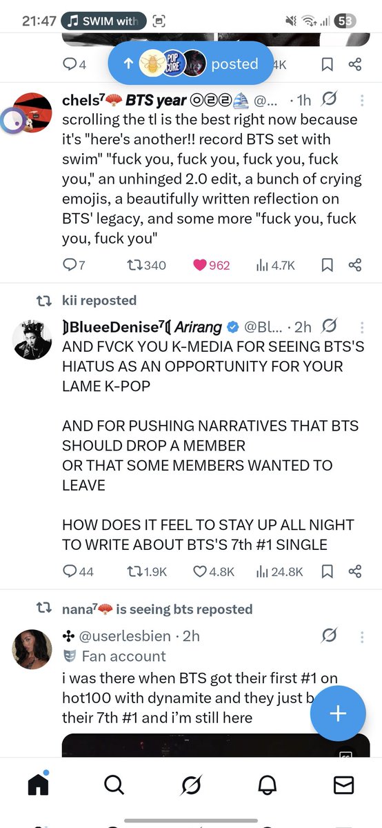 Anamarija⁷ 𝐀𝐑𝐈𝐑𝐀𝐍𝐆 ⟬⟭ ⟭⟬ 보라해 💜 아포방포 tweet media