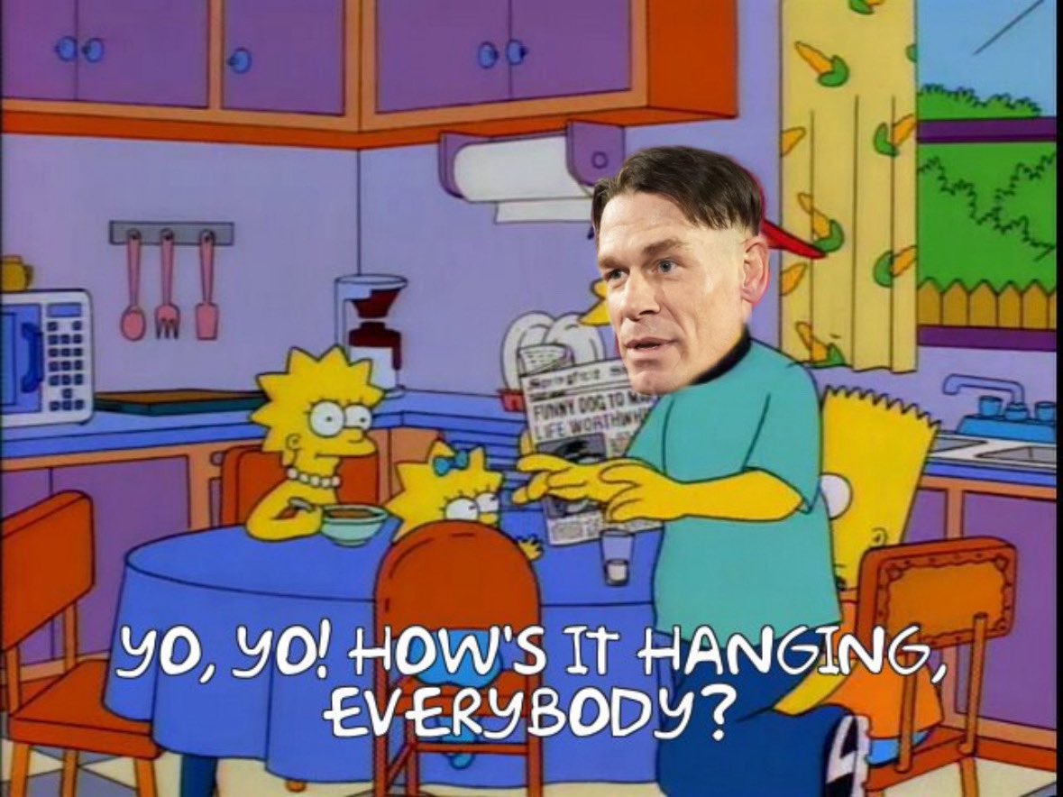 Simpsons wrestling memes tweet media