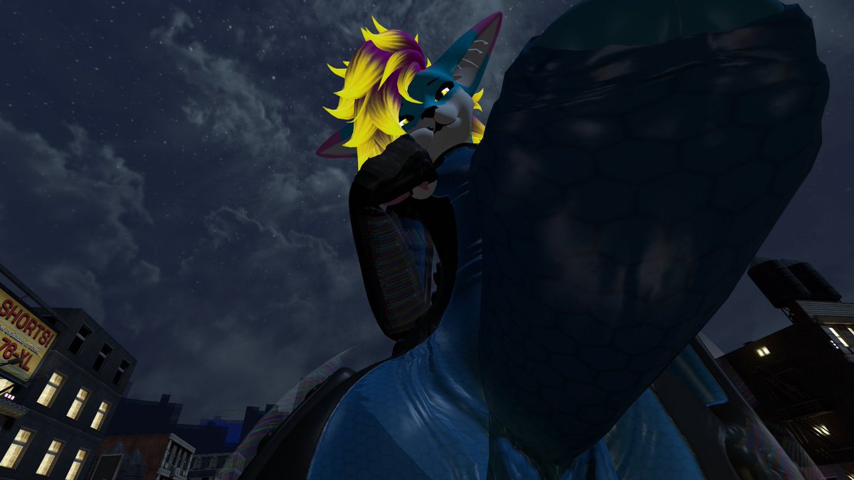 drake_winters's tweet photo. What happens when a macro finds you and you peak their interest~ 

#vrchat #furry #macro #macromarch https://t.co/lEFzF6Ubu0