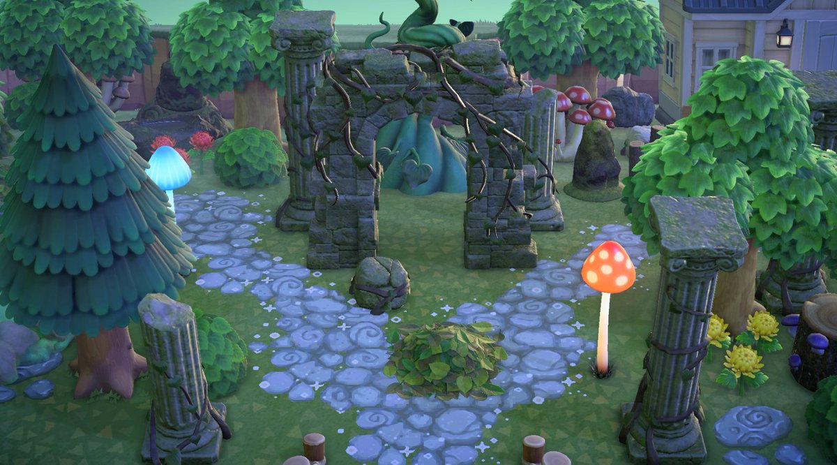Our Ruins have turned out so good!! I really enjoyed building this and it might be the best build on the island right now👀

Still need some finishing touches but definitely happy with how it turned out!! Now we just need to change Punchy's House🌿