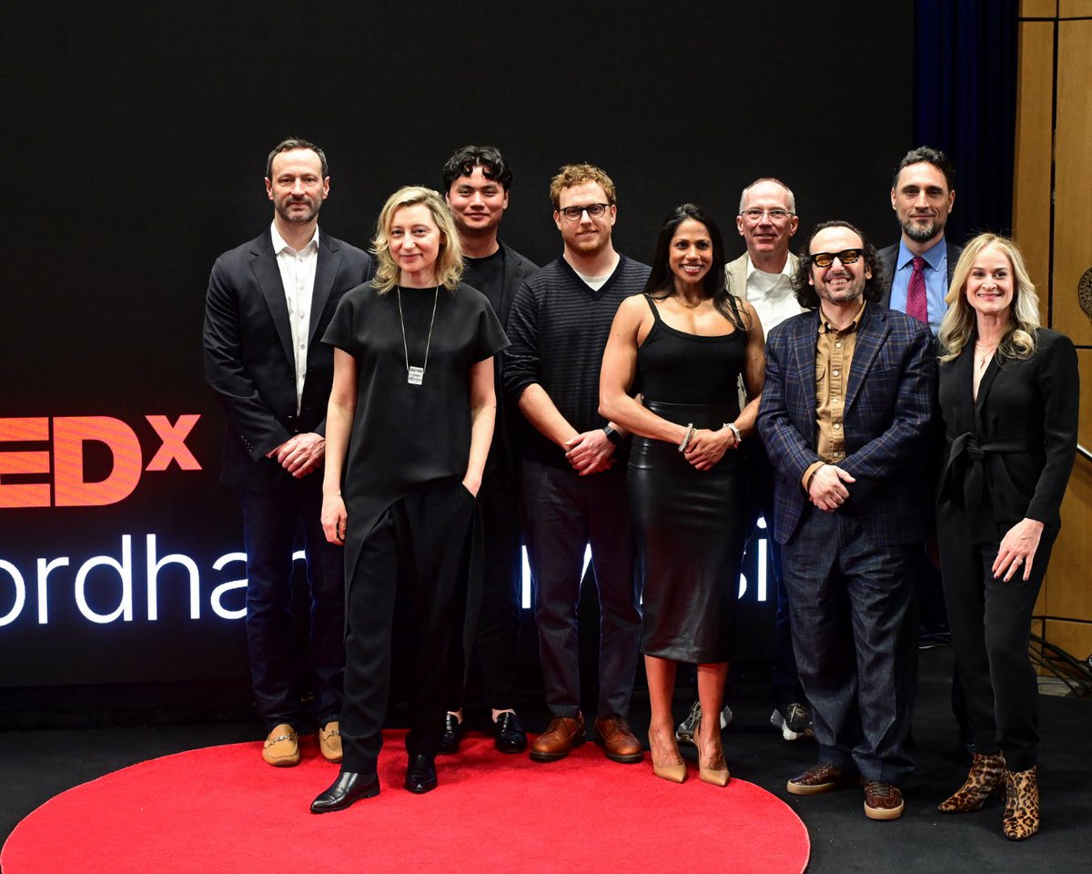 FordhamNYC's tweet photo. A night of bold ideas at TEDxFordhamUniversity: For What Matters.

From AI and education to public health, climate, entrepreneurship, and storytelling, speakers challenged our community to think deeply, act intentionally, and lead with purpose.

Thank you to all who joined us! https://t.co/RuFI5cbKI0