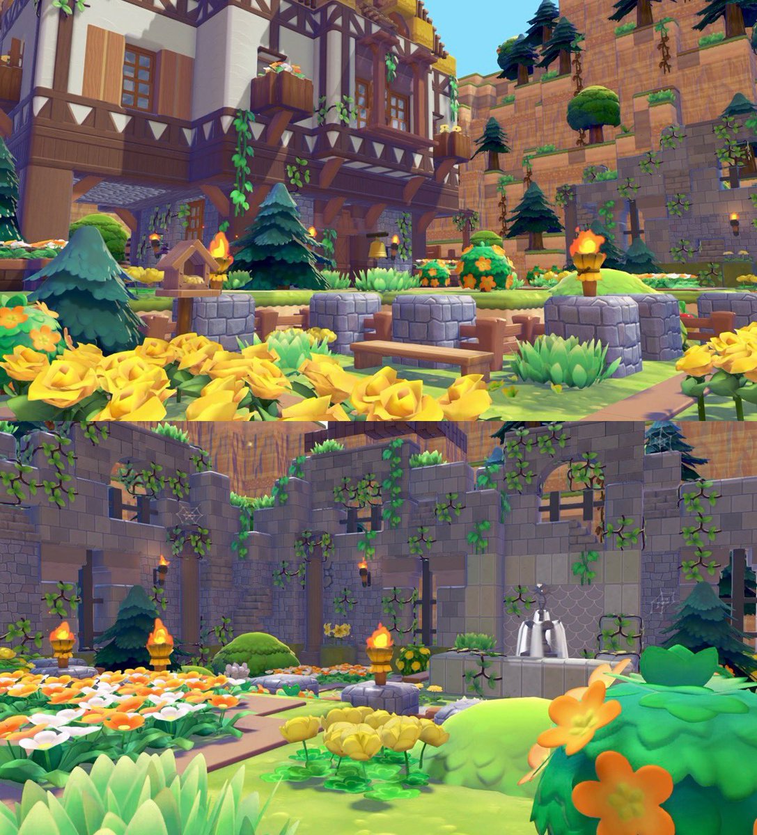 micnomori's tweet image. Rustic medieval cottage and garden in #pokopia 

#pokemon #cozygaming #switch2 #ぽこあポケモン