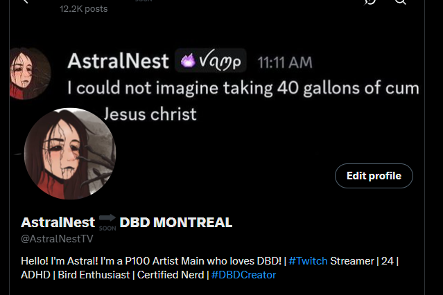 AstralNest 🔜 DBD MONTREAL tweet media