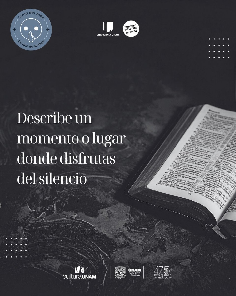 💬 Universo de Letras/ #Cátedra Pacheco 📖 tweet media