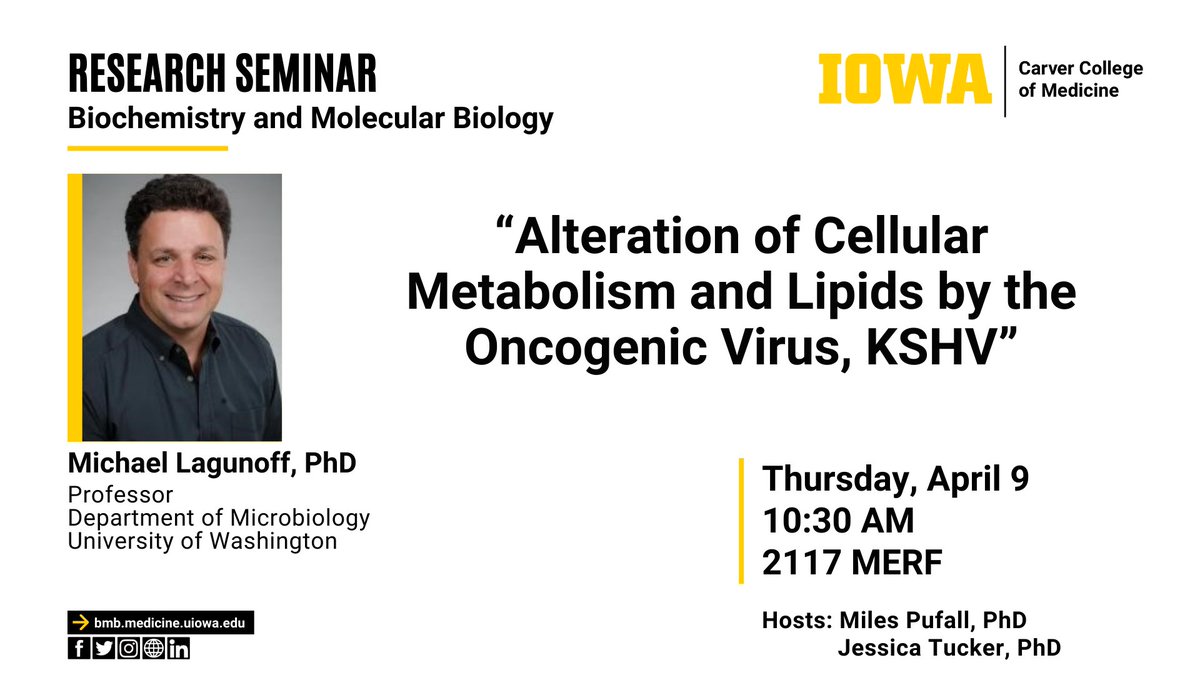 Department of Biochemistry and Molecular Biology tweet media