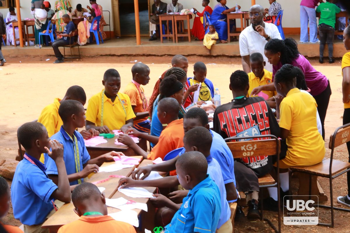 ubctvuganda's tweet photo. PHOTOS: Kayunga girls empowered with reusable pad skills, tackling stigma and staying in school.
Over 200 girls trained to make reusable pads, cutting absenteeism and restoring dignity. 

#UBCUpdates https://t.co/FNBwOnO1fM