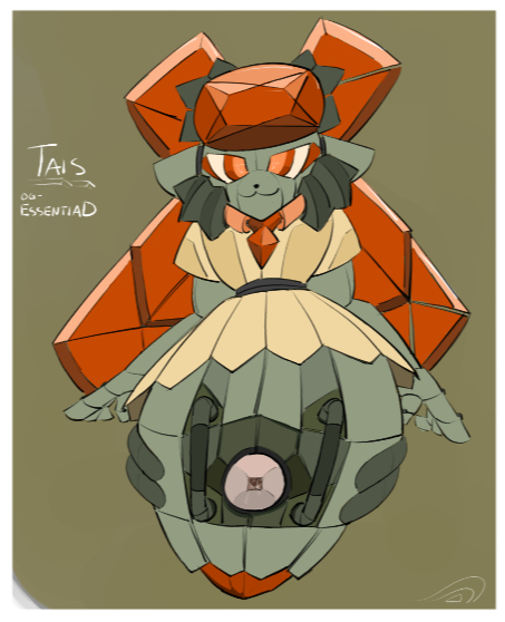 From the same drawpile as the Tundra and Topah mechs, I also ended up doing this cool thing for <a href="/EssentiaD/">🎃Essen Tail 🇪🇨 /open of comms (1/4)</a>  and their character Tais as a reward for keeping up on his government mandated 'Cloudy Lore'. 

Here's the enhanced version for viewing.