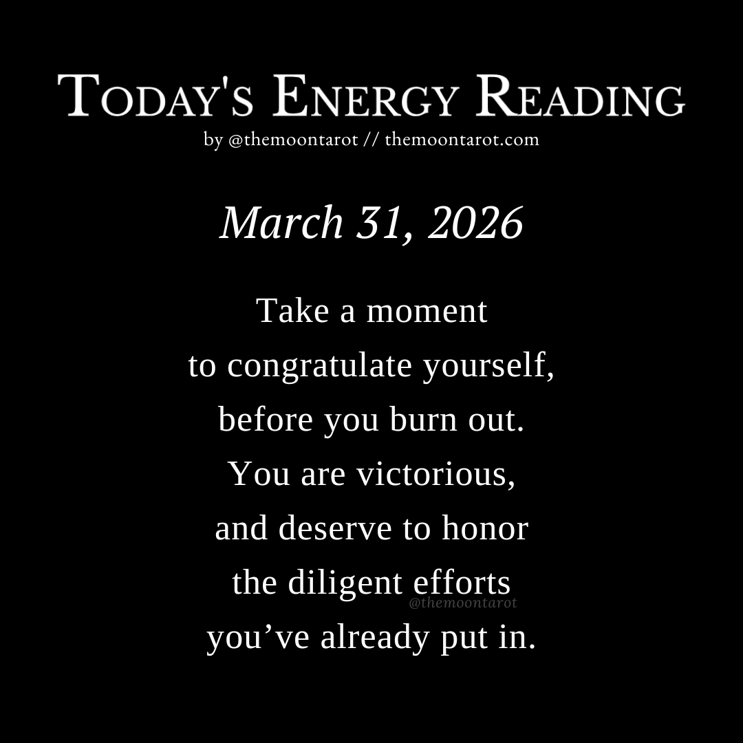 themoontarot_'s tweet photo. Today's Energy Reading: March 31, 2026 https://t.co/zAylQk6aCz