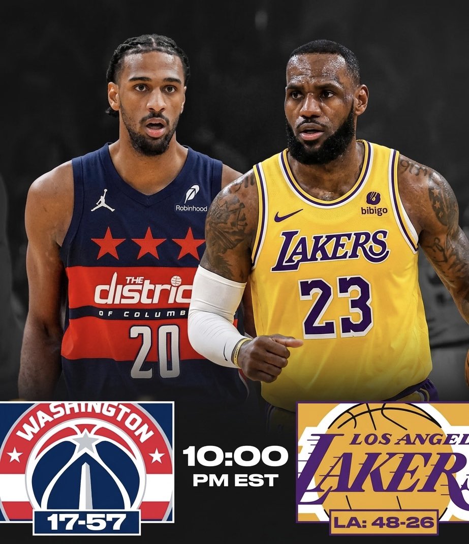 Lakers face off the Wizards tonight, and look to solidify their #3 seed