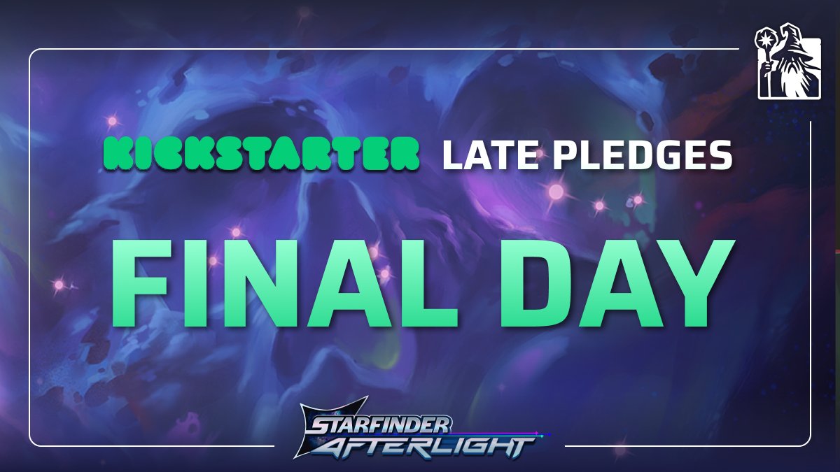 epictellers's tweet photo. ⏳ LAST 24 HOURS

This is your final chance to join Starfinder: Afterlight through Kickstarter.

After today, all exclusive rewards are gone forever:

🎲 Unique Kickstarter in-game dice
✨ Exclusive capes & ship paint jobs
🎖️ Your name in the game credits
👥 Exclusive Discord role

🚀 Plus all unlocked stretch goals for free:
New ancestries + new classes (included for backers with Game tier)

👉 Late pledge now:
https://t.co/TV9wHchCgk

#StarfinderAfterlight #Kickstarter #CRPG #IndieGame