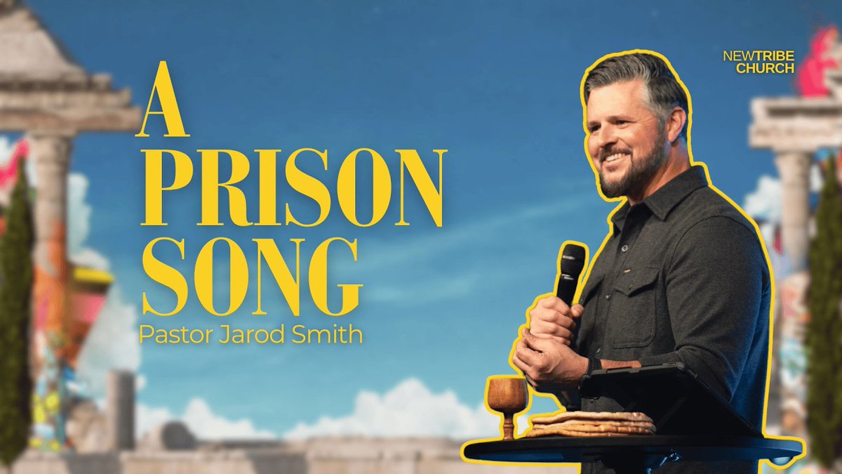 newtribechurch's tweet photo. Listen to this week's message, "A Prison Song" online on PodPoint. https://t.co/cWjpeboaaQ via @PodPoint or watch it now on @YouTube https://t.co/bBI1Ji6XqH #Colossians1 #PraiseJesus #PalmSunday #SupremacyOfChrist #Worship #JesusIsLord https://t.co/IfyoEU9dqm