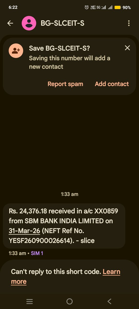 pfkfjfck's tweet image. From 25000₹ fd, after closing, only 24376₹ received in my bank ac as refund. No interest received and ₹624 deducted from principal. Everyone protect ur money from sbm bank. I don't want anyone to be victim of it.