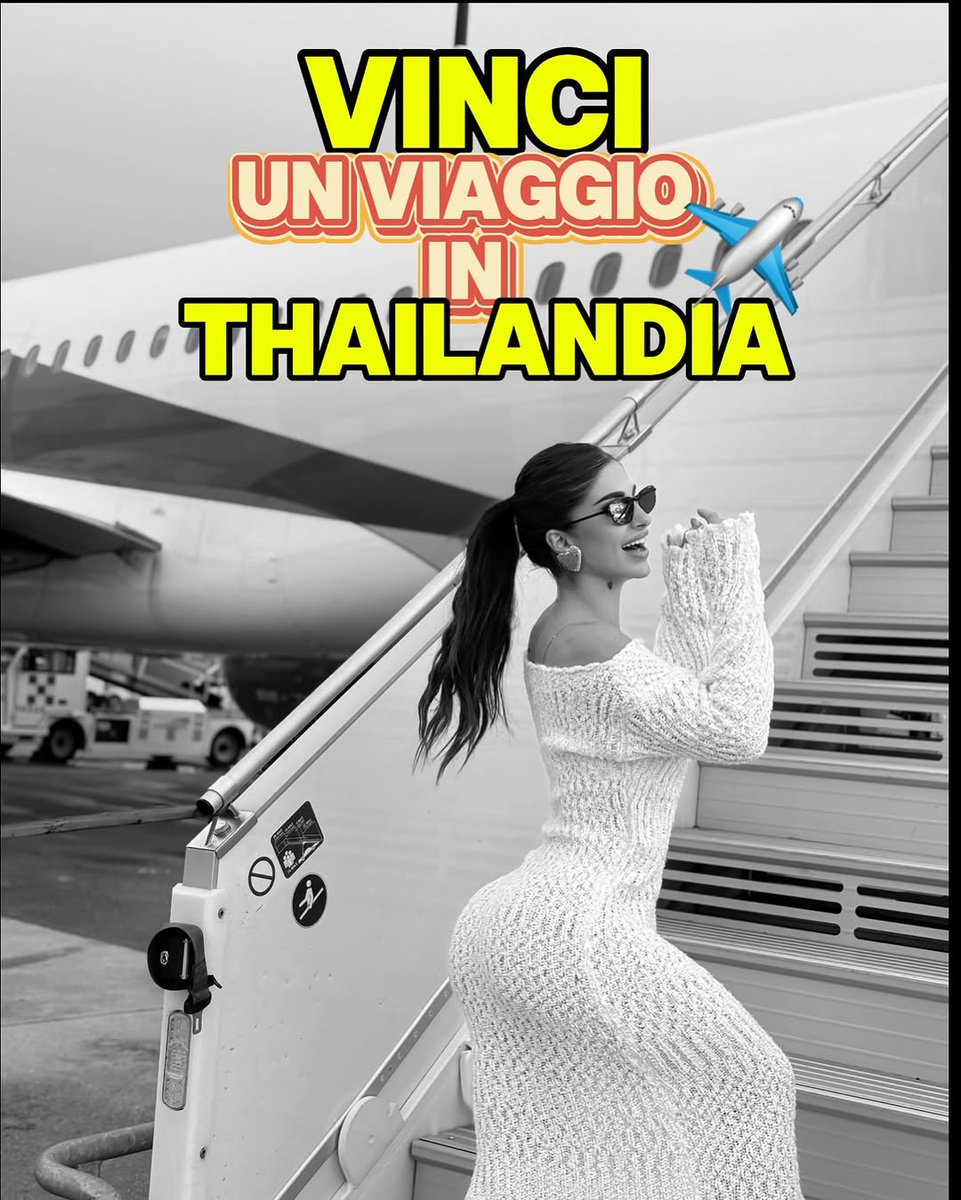 barbaragamba779's tweet photo. ✨🎁 𝗩𝗜𝗡𝗖𝗜 un 𝐕𝐈𝐀𝐆𝐆𝐈𝐎 𝐆𝐑𝐀𝐓𝐈𝐒 in 𝐓𝐇𝐀𝐈𝐋𝐀𝐍𝐃𝐈𝐀 🏝️

Poche e semplici regole:
1) 𝗦𝗘𝗚𝗨𝗜  (il mio profilo) e
2) 𝗧𝗔𝗚𝗚𝗔 3 amici nei commenti (non ci sono limiti nel numero di commenti, l'importante è che in ogni tuo commento ci sian https://t.co/iV815AsIfE