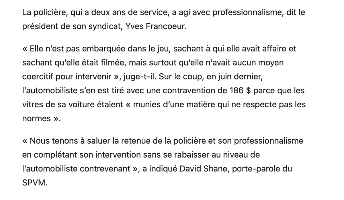 ilaporte's tweet photo. En passant, ceux qui critiquent la policière pour son stoïcisme en suggérant qu'elle agissait ainsi parce qu'elle est une femme ... Vous faites dur.
#mononc
https://t.co/Jjwod5TuwG https://t.co/bO0CpiL6uD