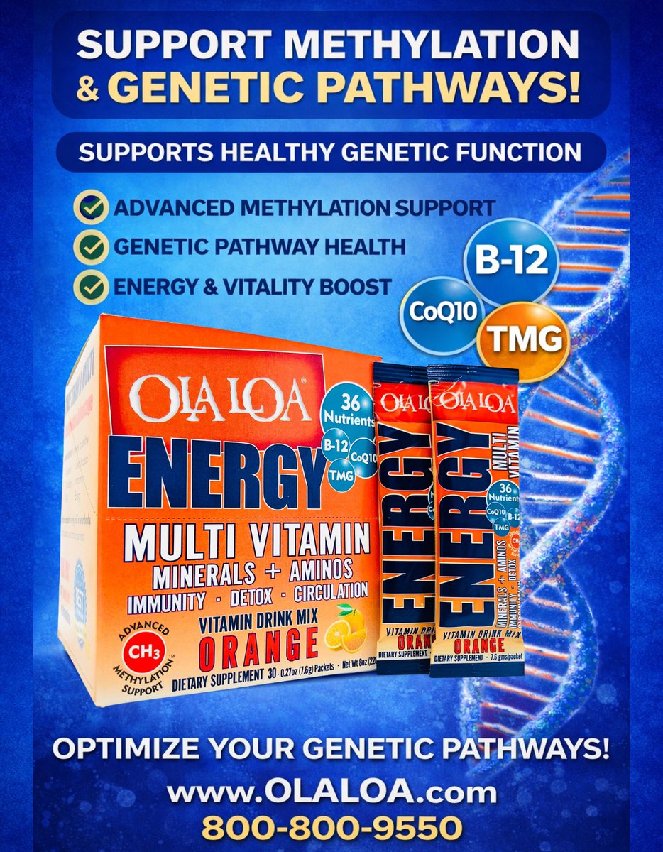 OlaLoaKahuna's tweet image. Drink OLA LOA.  #orthomolecular #methylation #drinkyourvitamins #olaloa