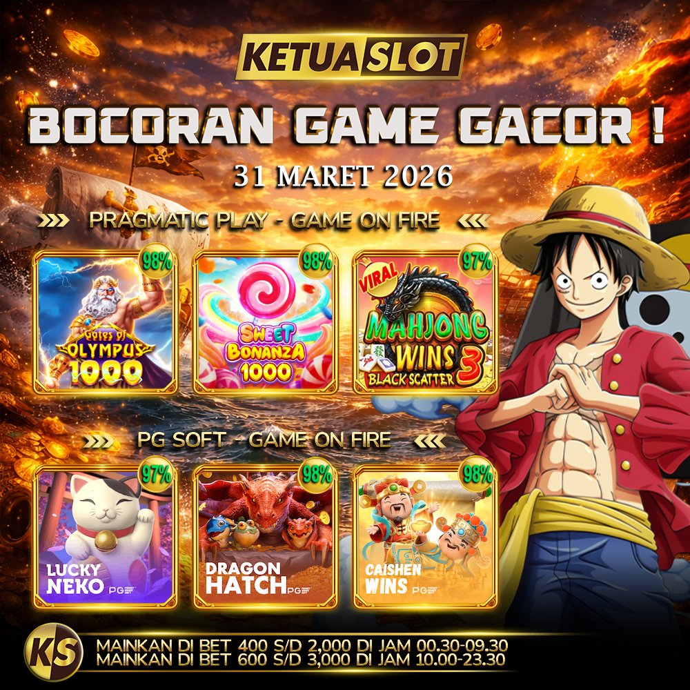 KetuaSlot's tweet photo. ✔️ INFO RTP TERGACOR HARI INI SUDAH SIAP!
⚡️ Persentase lagi tinggi, game lagi adem banget.
💣 Pola gampang kebaca, tinggal ikut gas langsung bisa tembus cuan.

#KetuaSlotRTP #RTPGacor #KetuaSlotJackpot #SlotKetua #SlotJP #KetuaSlot #RTP https://t.co/dyzFYzyKS3