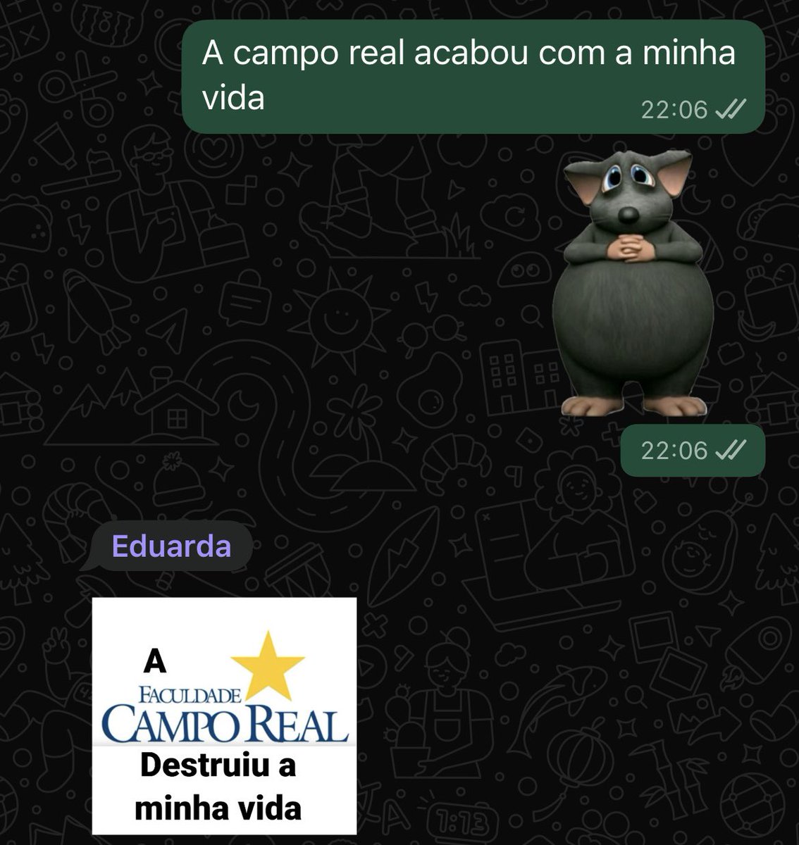CeciDonaDoCaps's tweet photo. Semana de prova tá como já https://t.co/p27qR63ux8